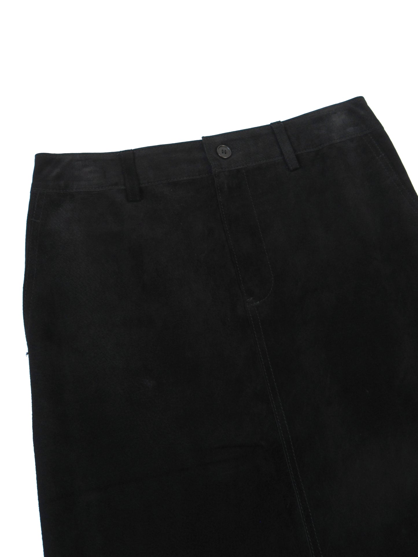 suede stitch midi skirt