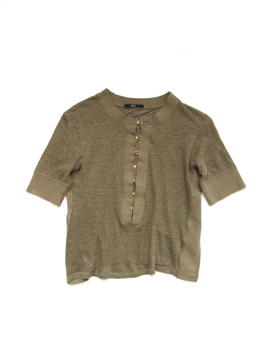 HUGO BOSS khaki detailed top