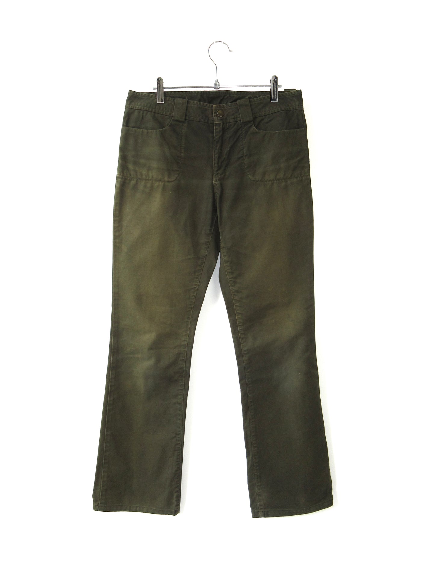 straight flare khaki pants