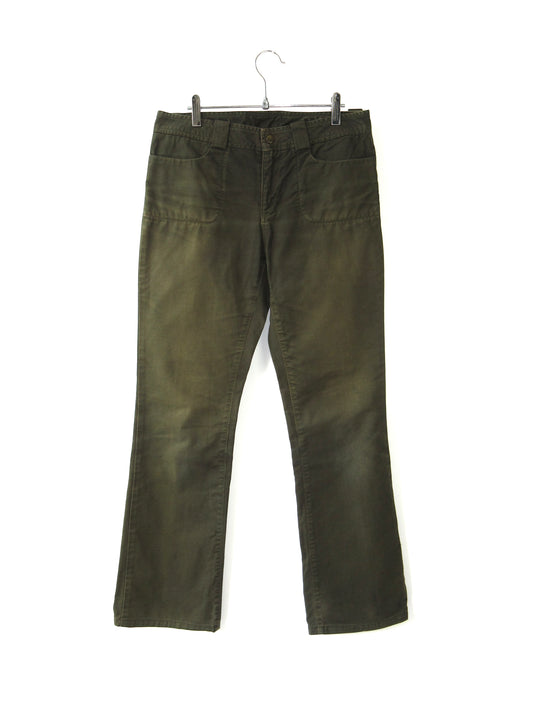 straight flare khaki pants