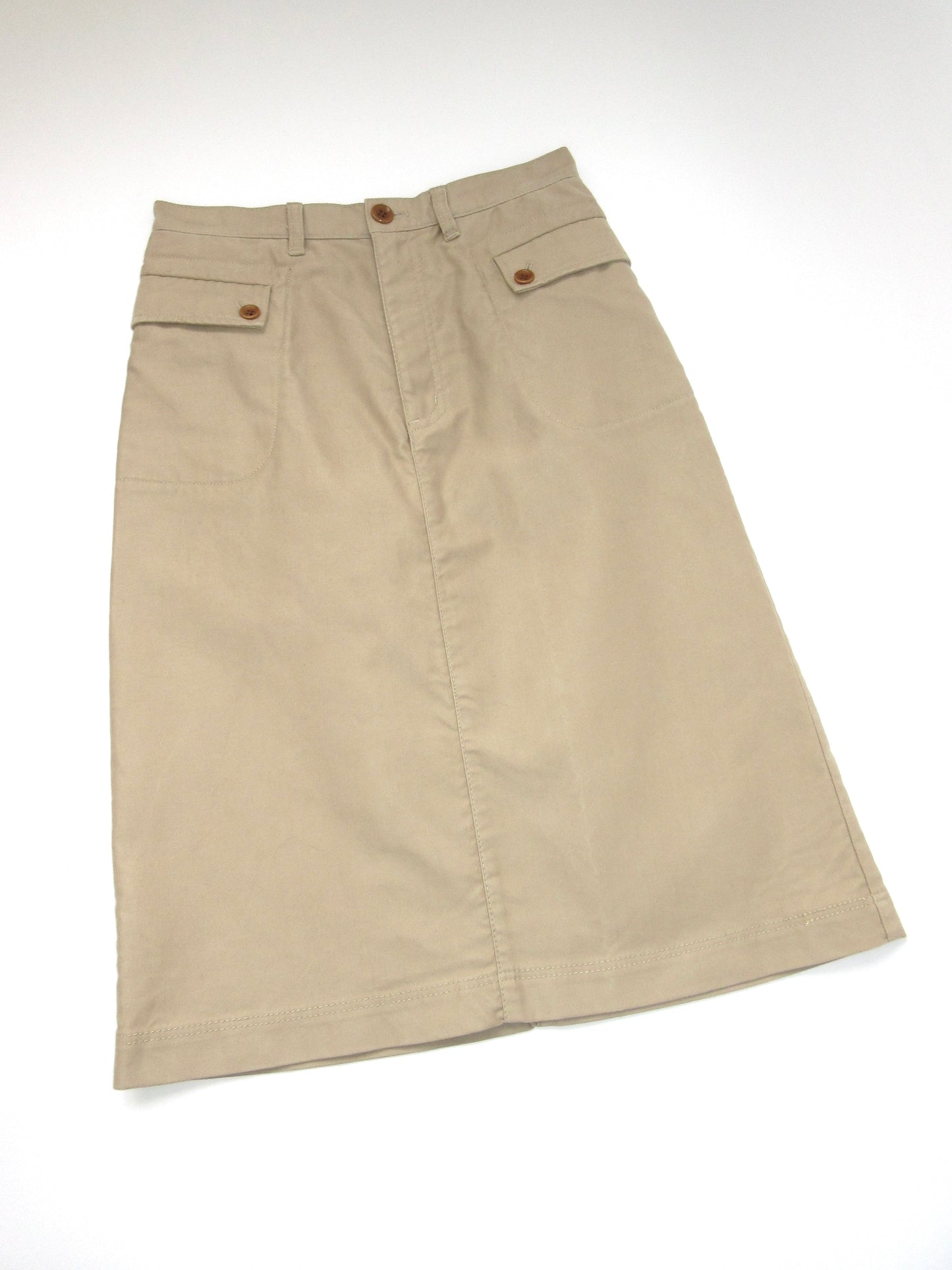 beige cargo skirt