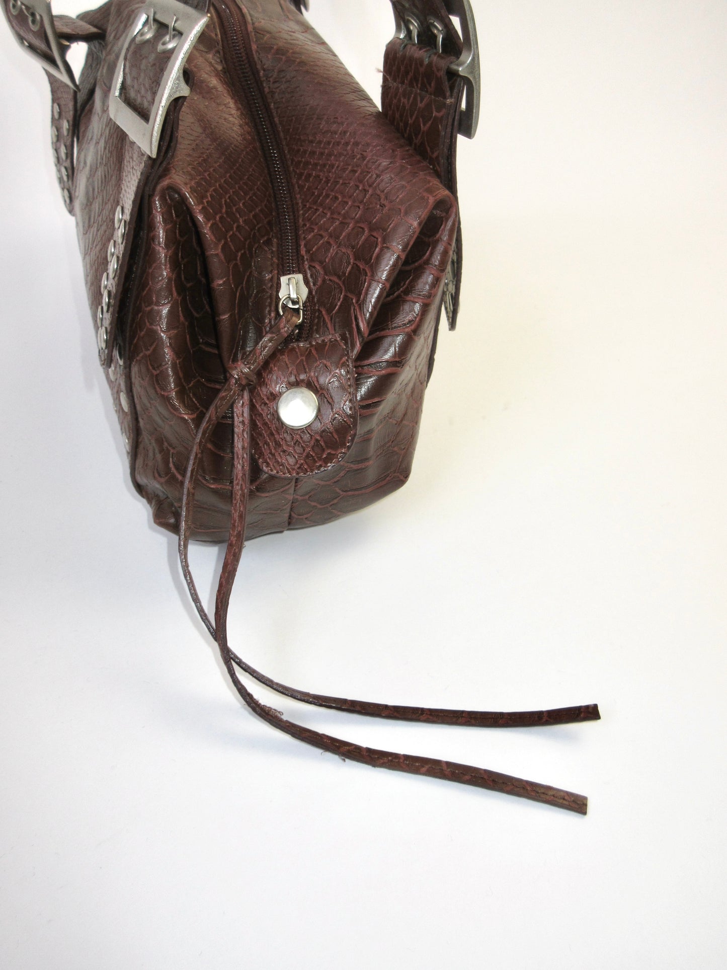 python pattern shoulder bag