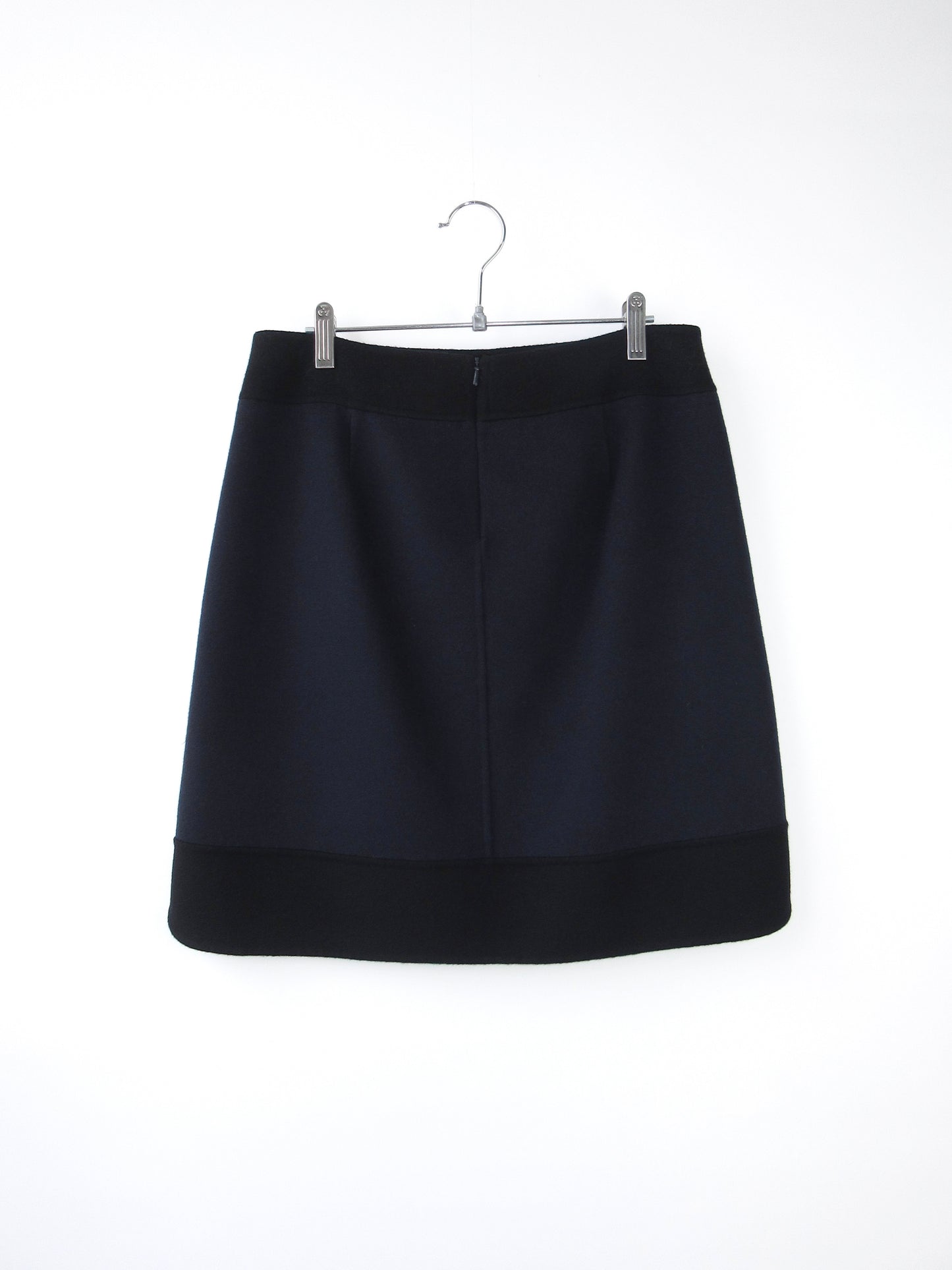 Max Mara navy wool skirt