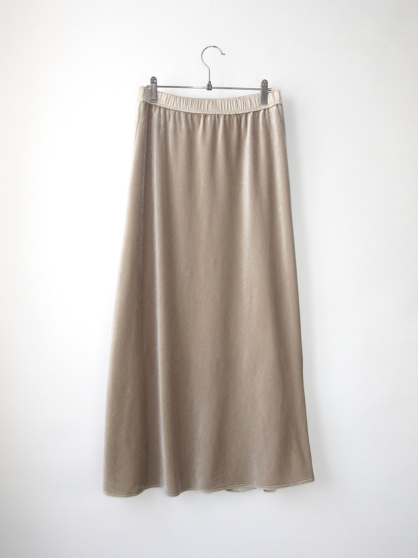 【used】velvet long skirt