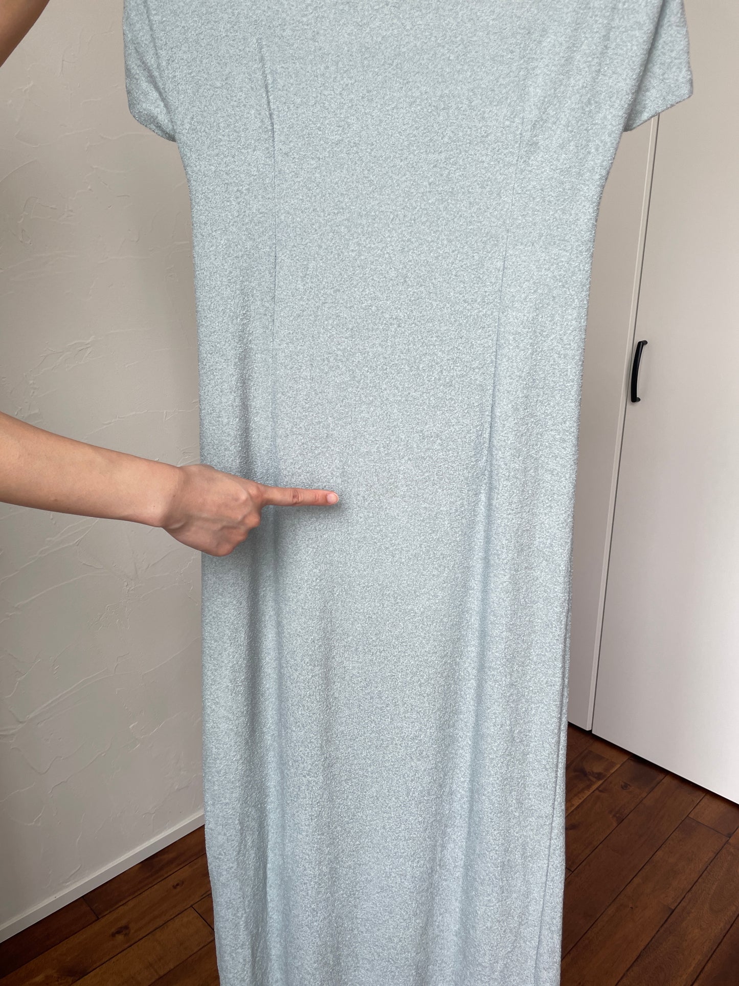 【used】baby blue long dress