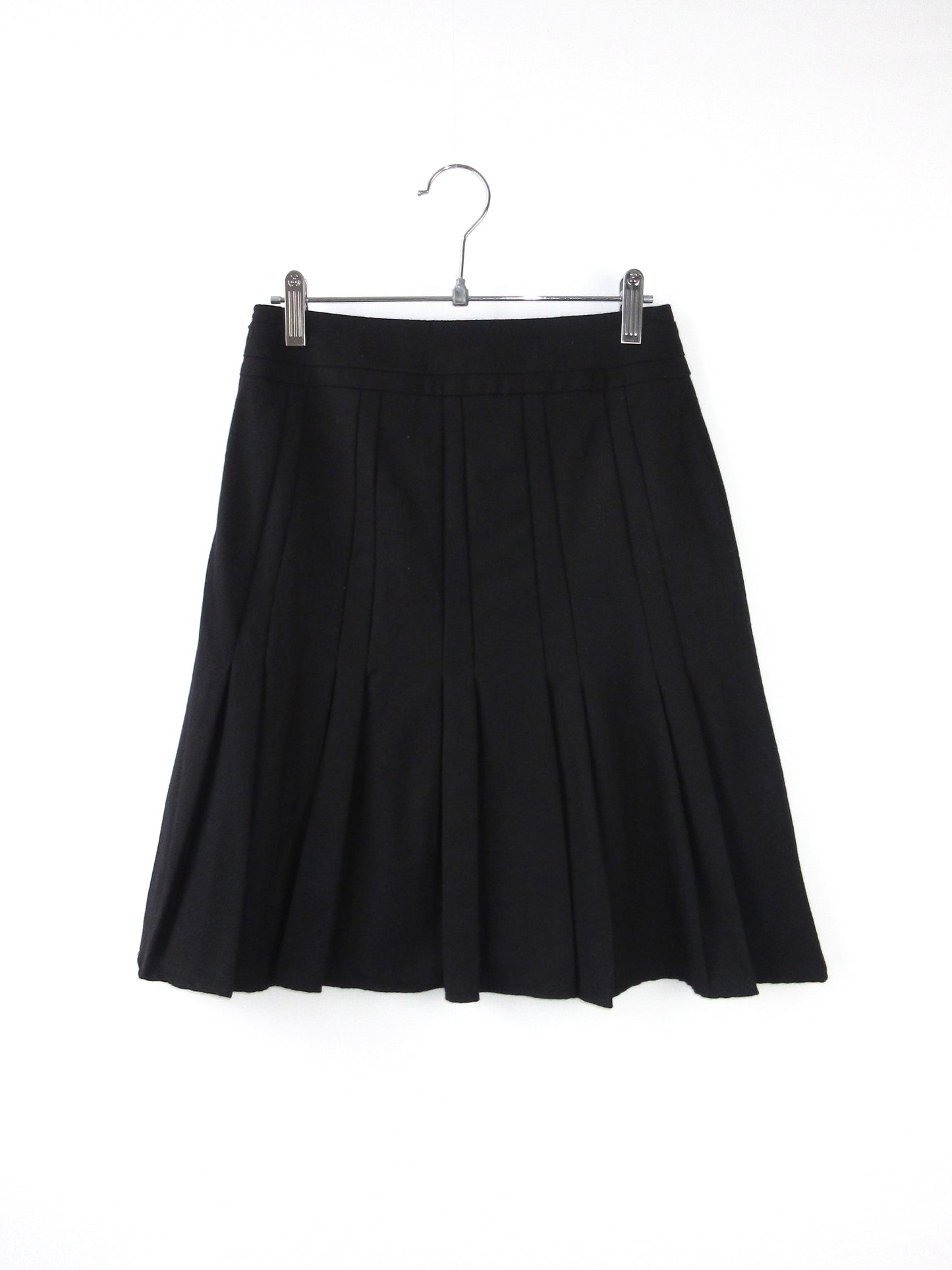 wool pleats skirt