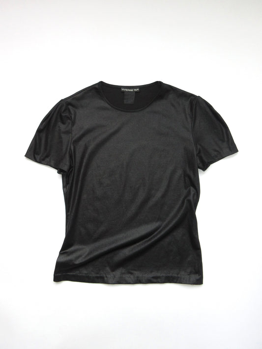 【used】VIVIENNE TAM puff sleeve silky top
