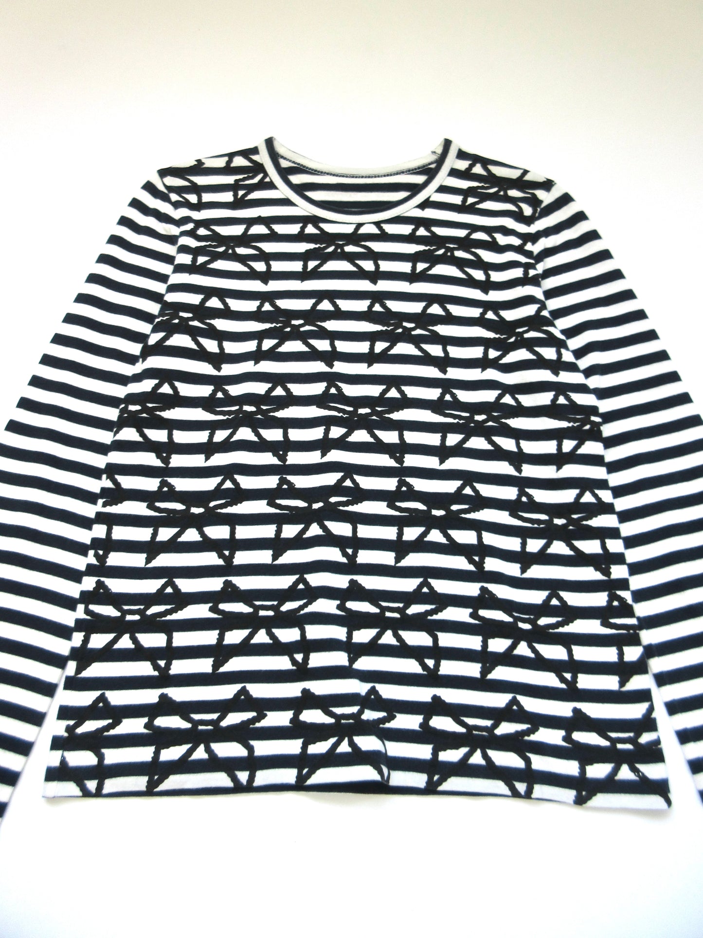COMME des GARÇONS navy stripe ribbon top