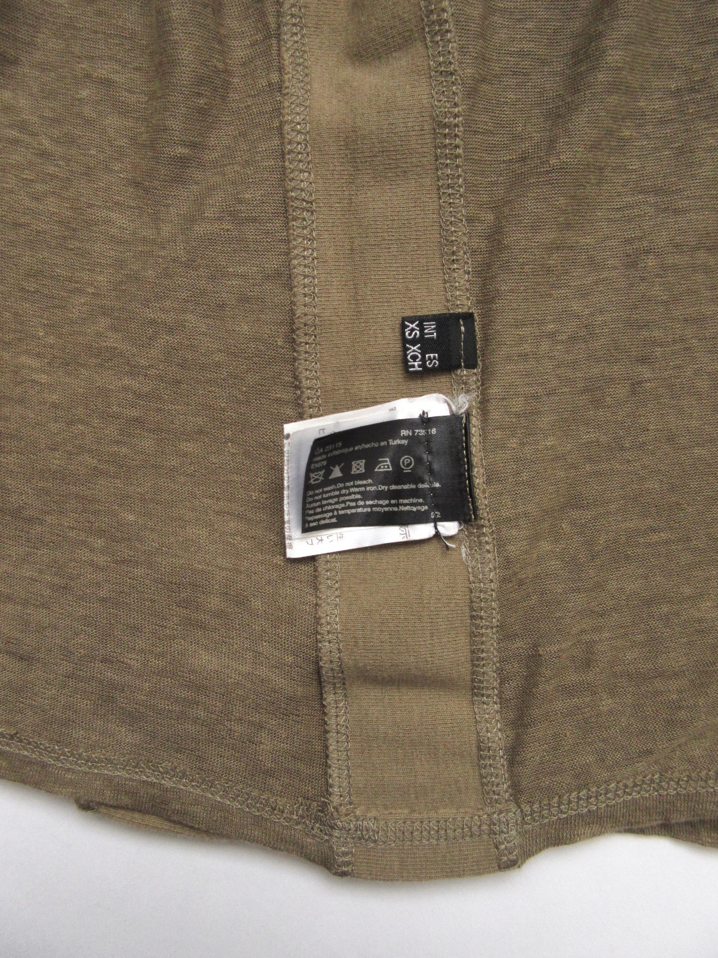 HUGO BOSS khaki detailed top