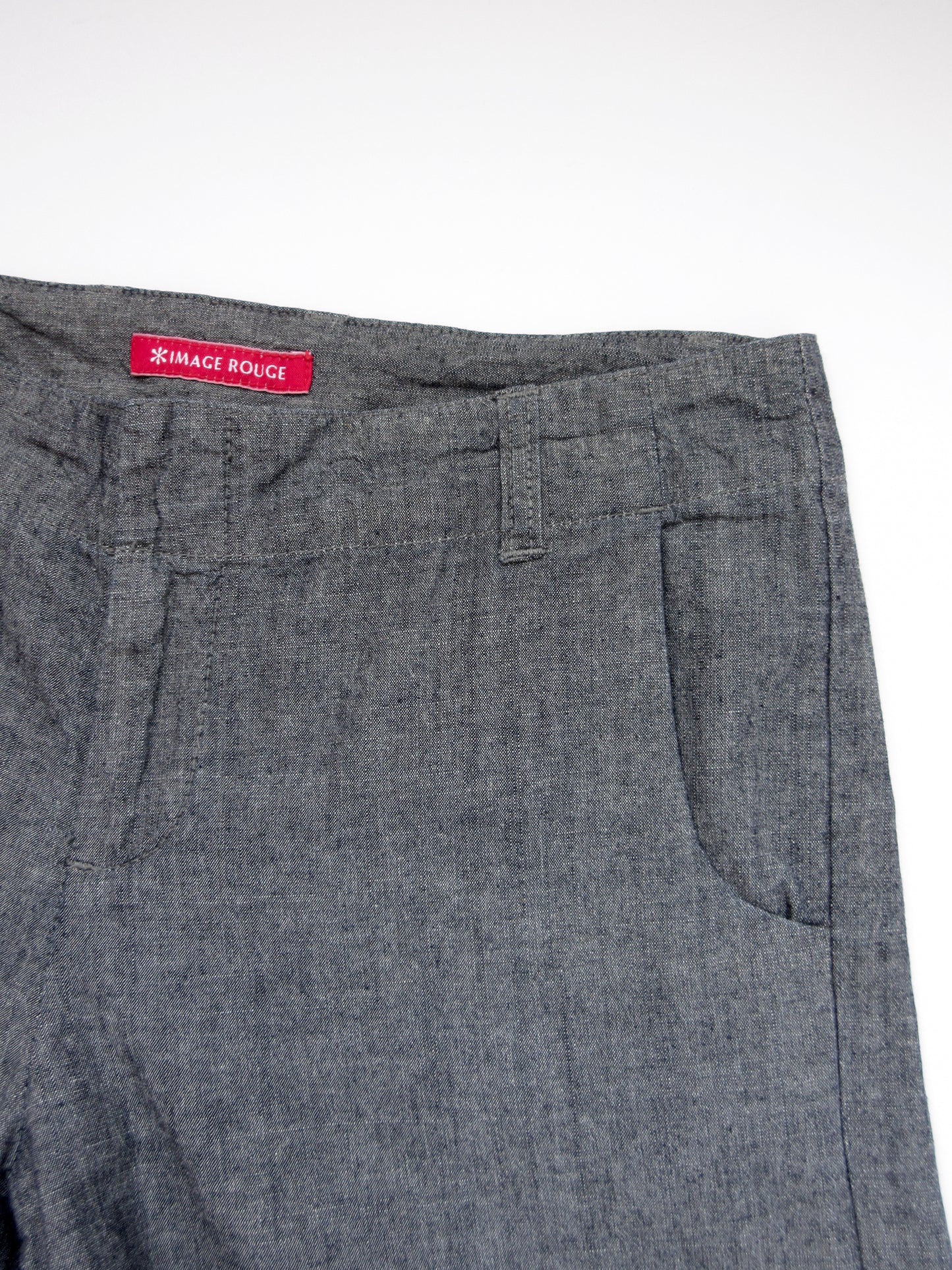 low rise cotton pants