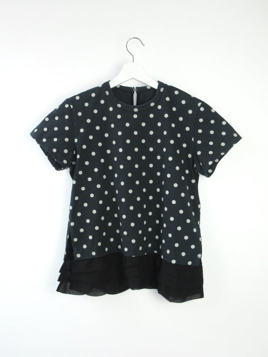 tricot COMME des GARÇONS oversize polka dots t-shirt
