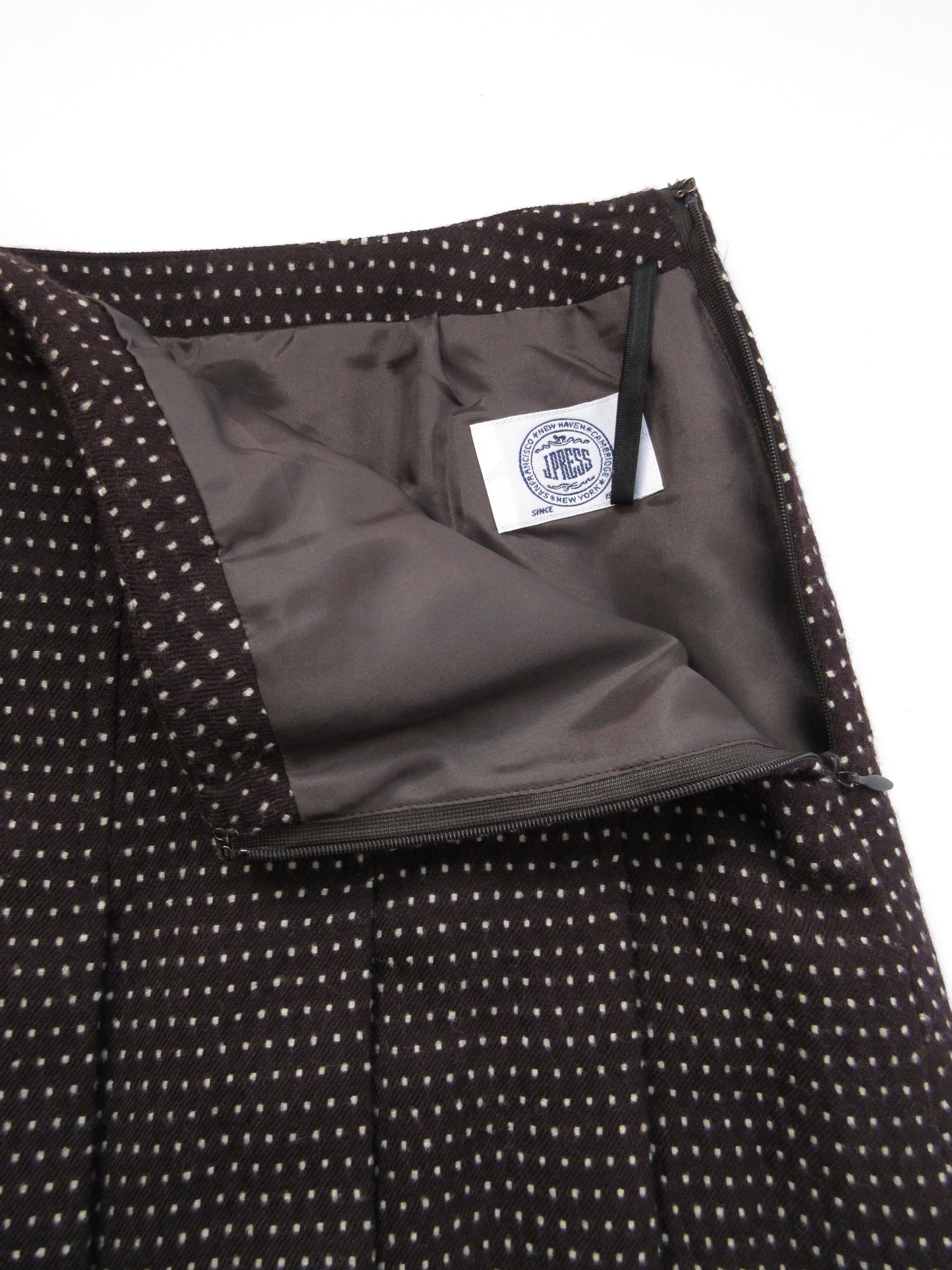 polka dots pleated skirt