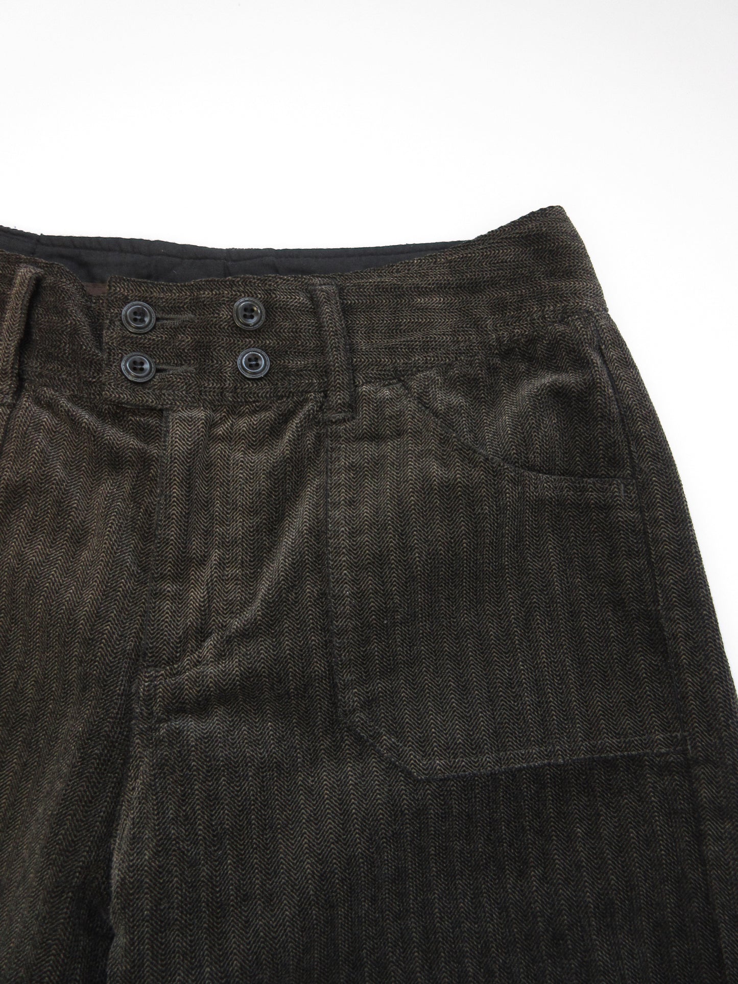 corduroy half pants