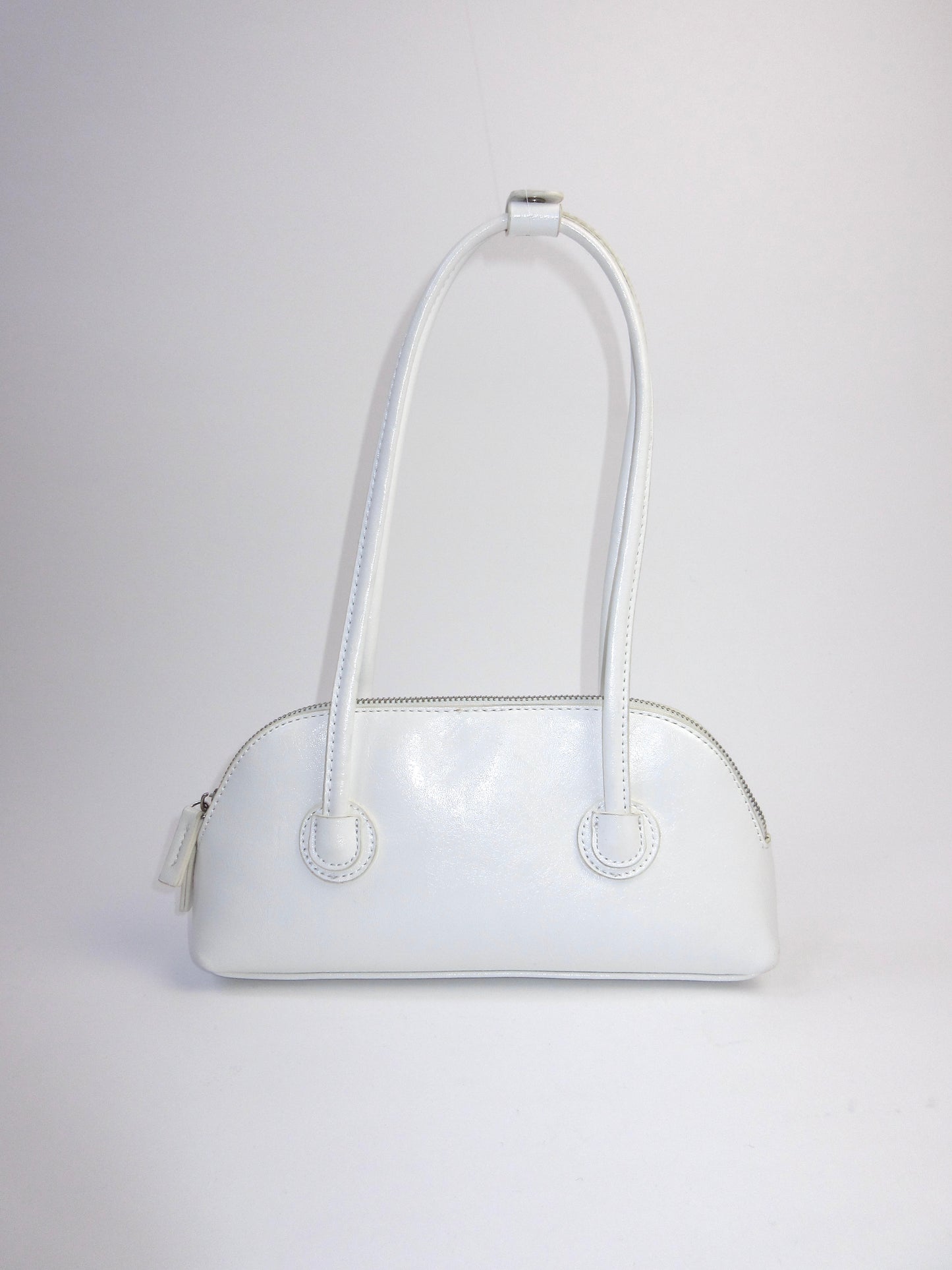 white mini hand bag