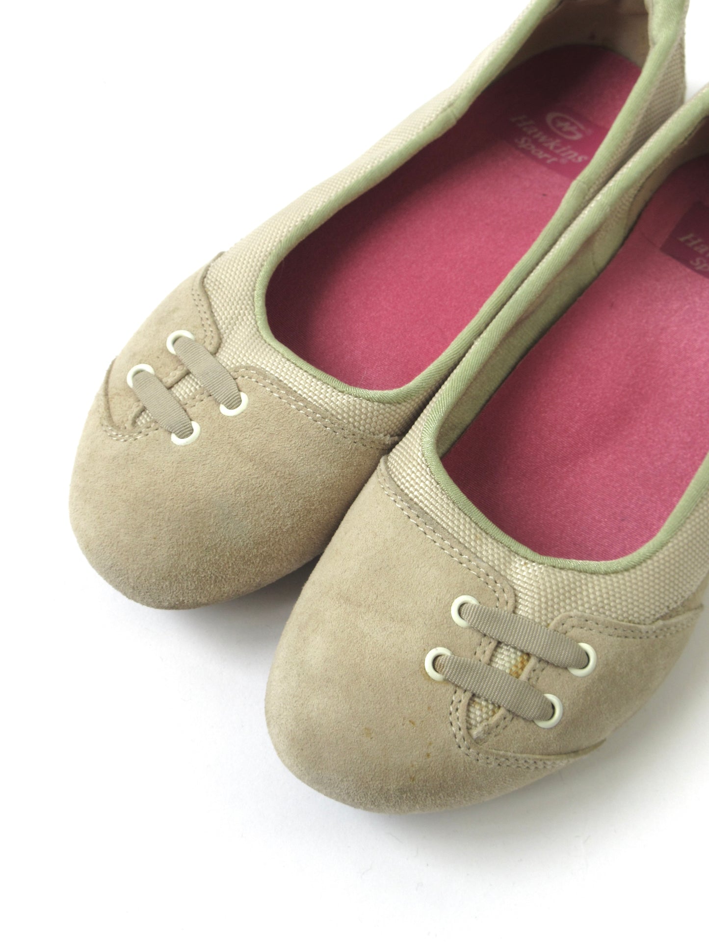 beige color ballet shoes