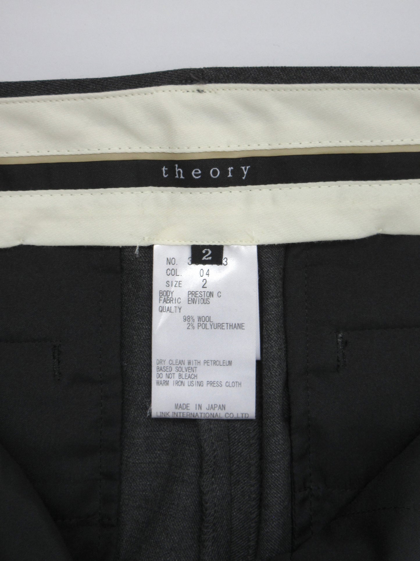 theory gray slacks