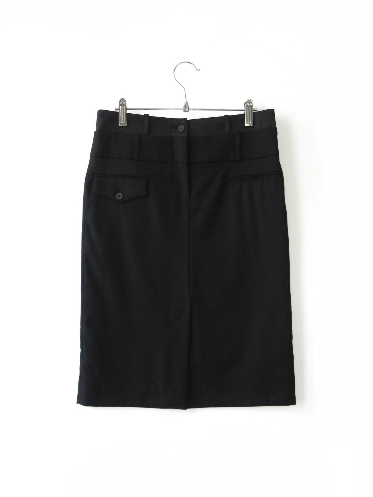 waist design straight skirt