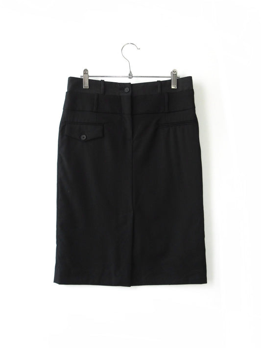 waist design straight skirt