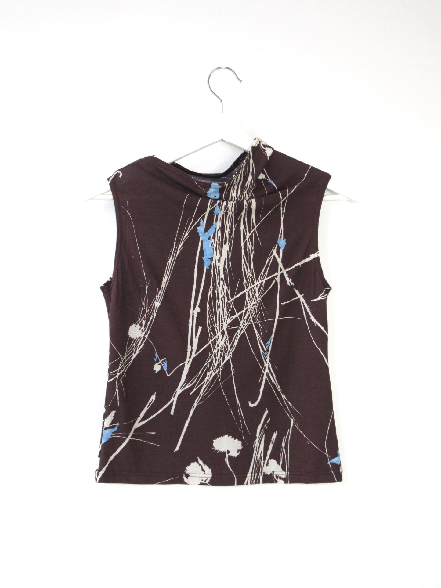 painted pattern sleeveless top