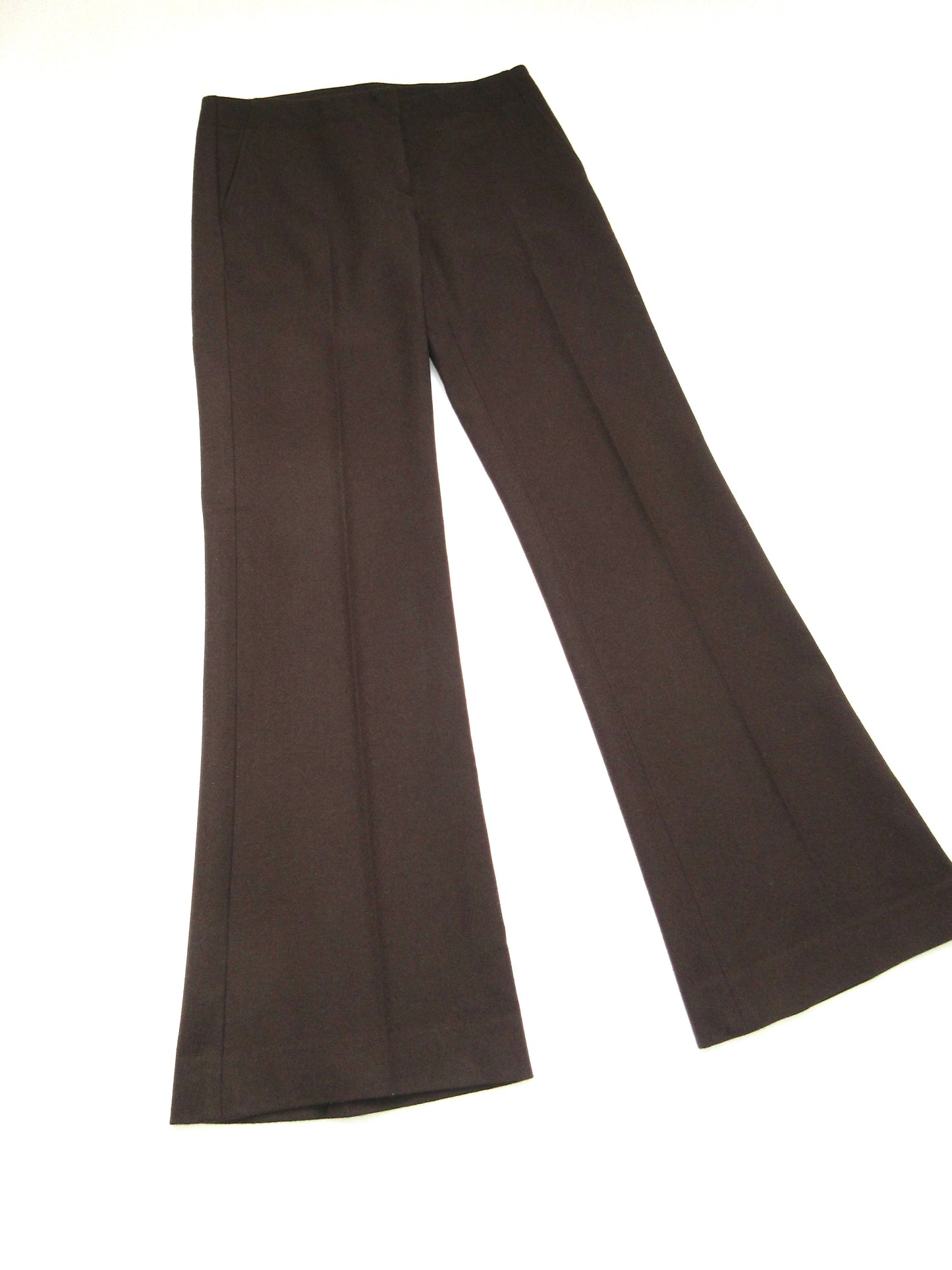 theory brown wool slacks