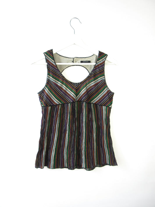 【used】pleats sleeveless top