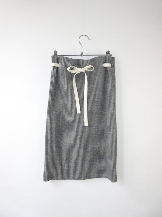 eyelet rib skirt