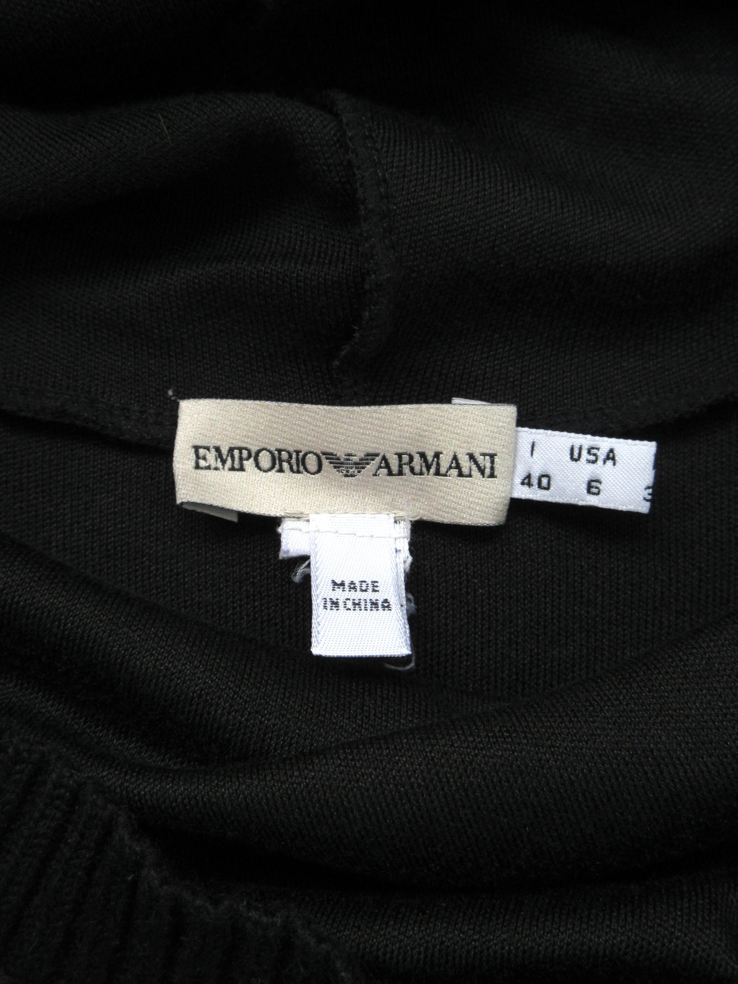 EMPORIO ARMANI cowl neck top