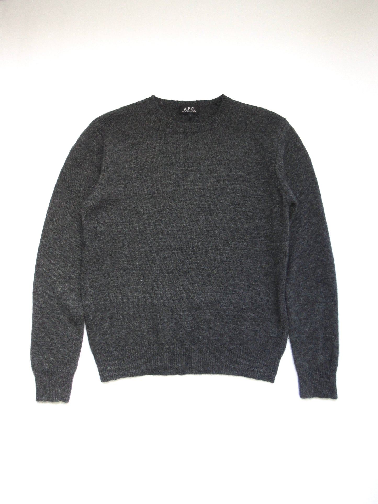 A.P.C. charcoal gray knit