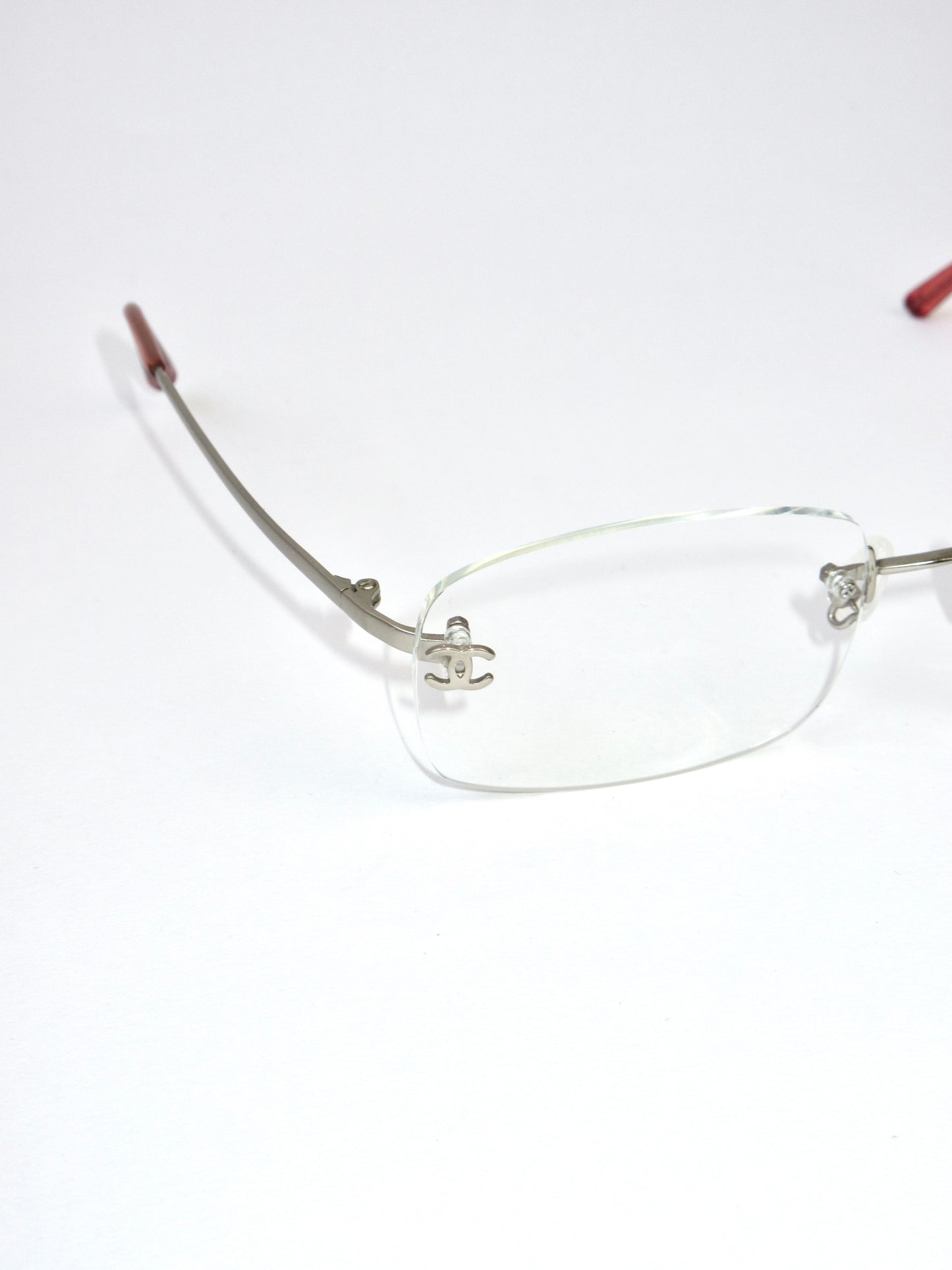 CHANEL rimless glasses