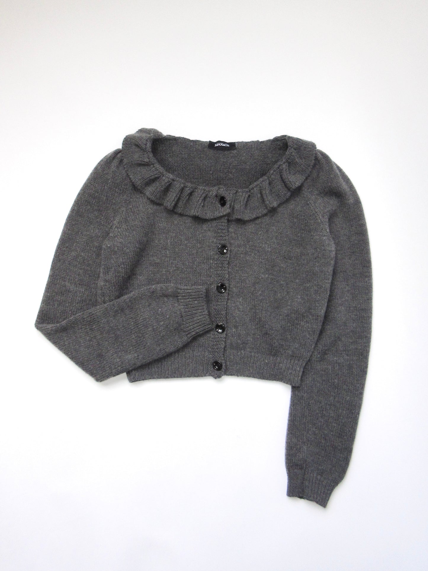 【used】MAX&Co. ruffle cardigan