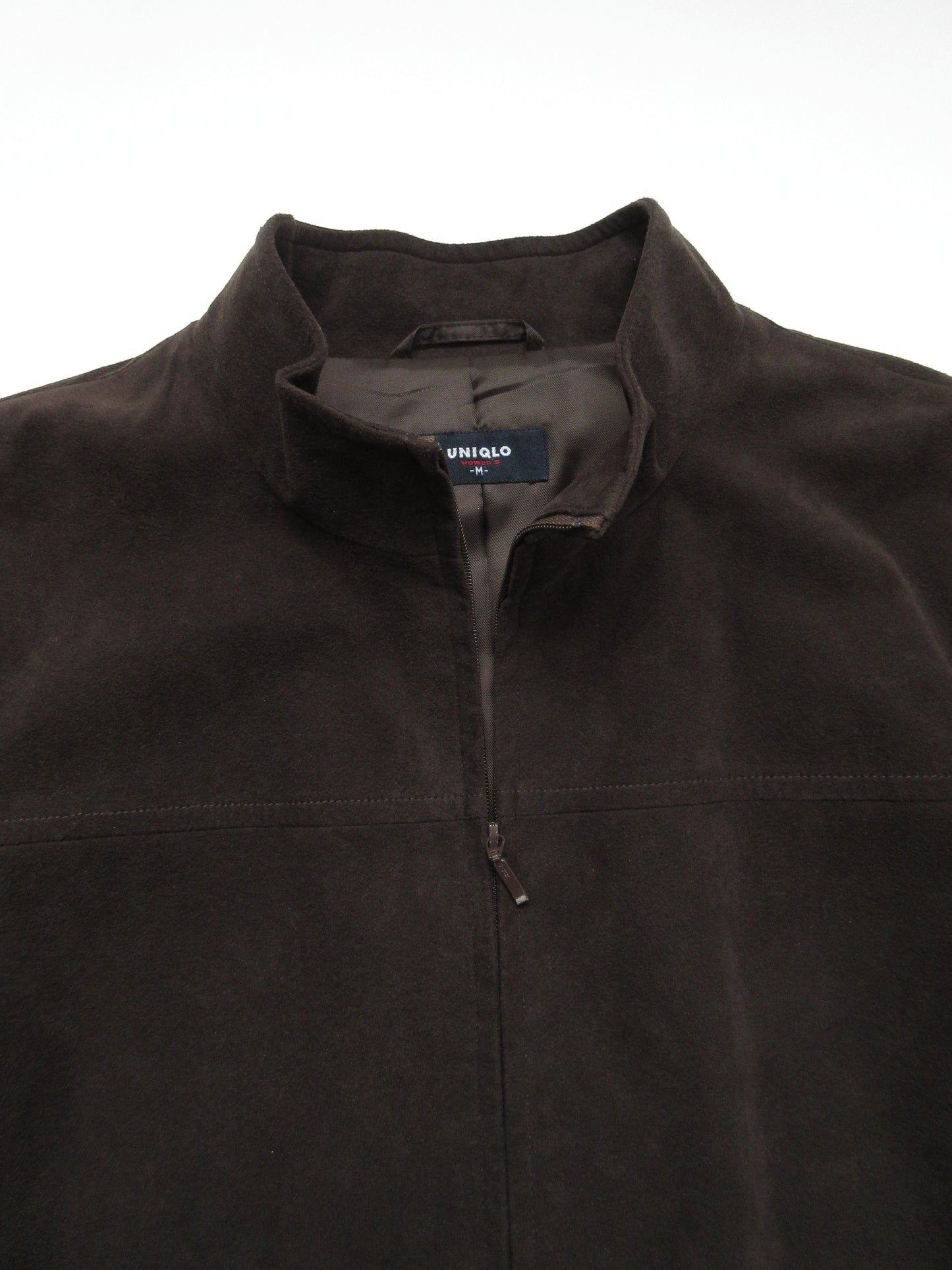 suede like minimal jacket