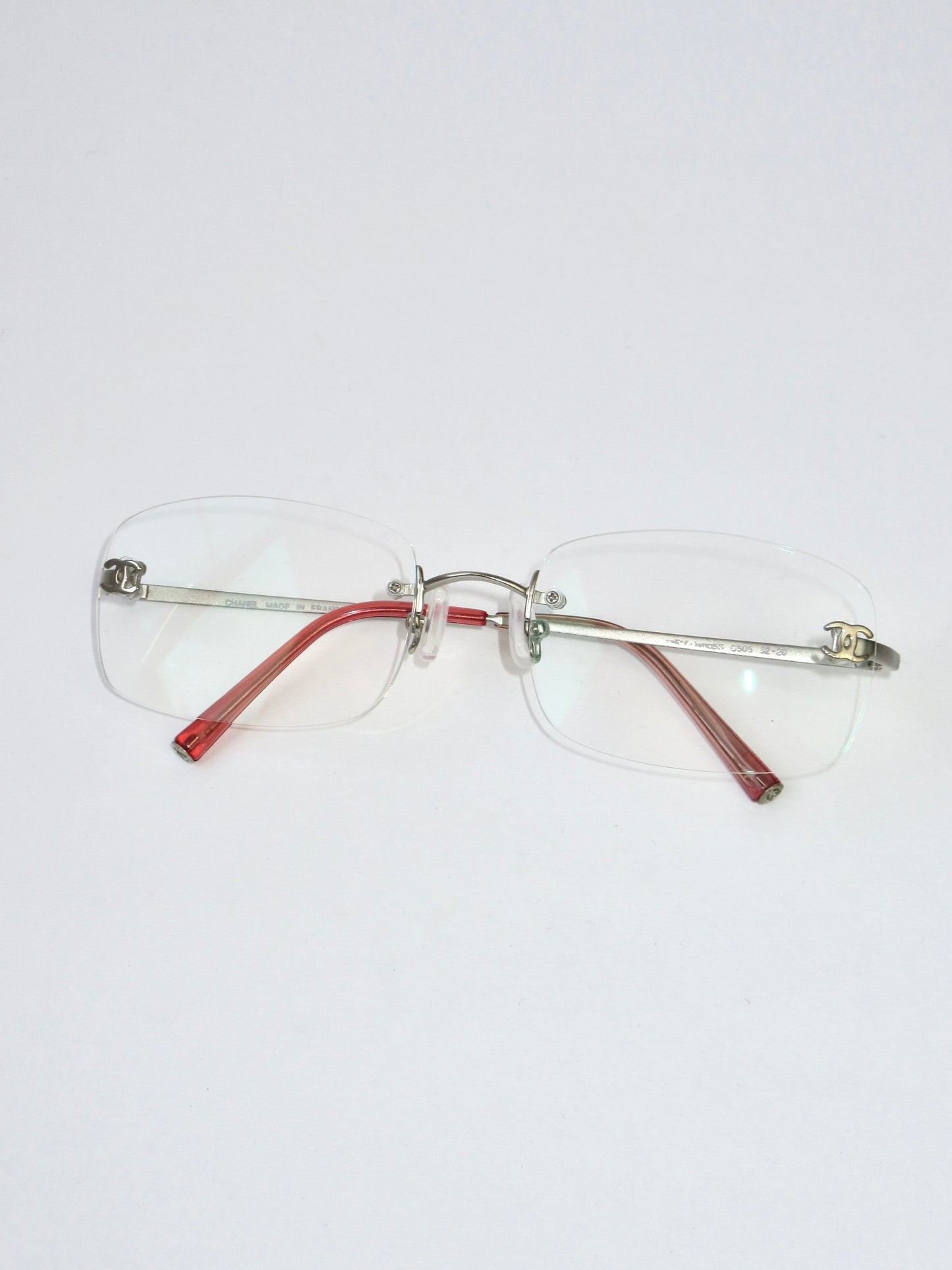 CHANEL rimless glasses