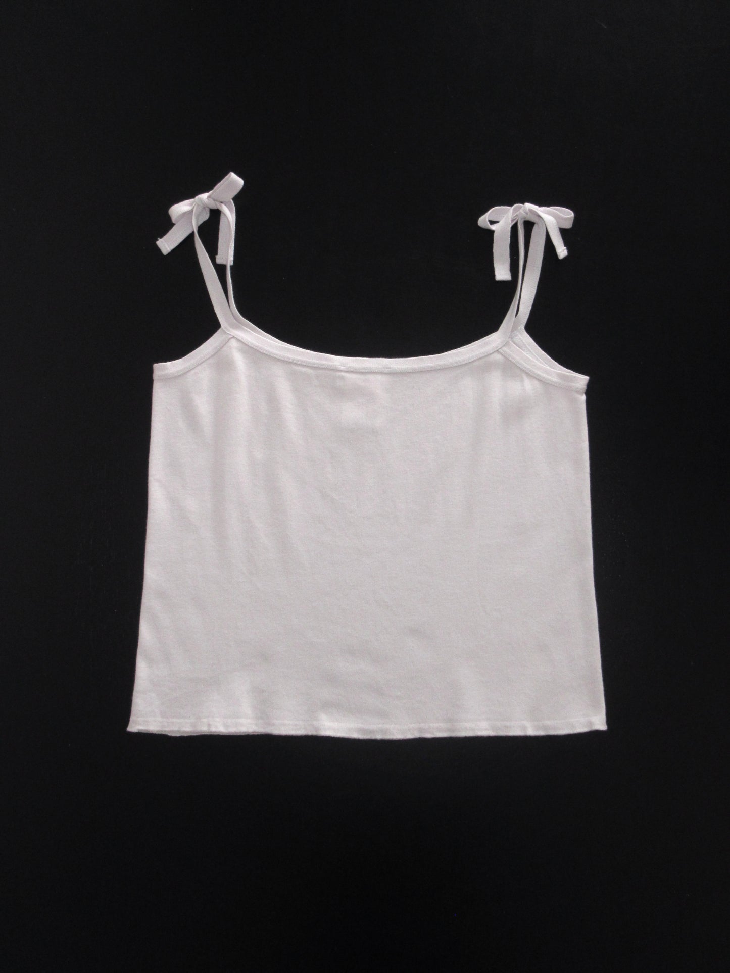 agnes b. ribbon shoulder strap camisole