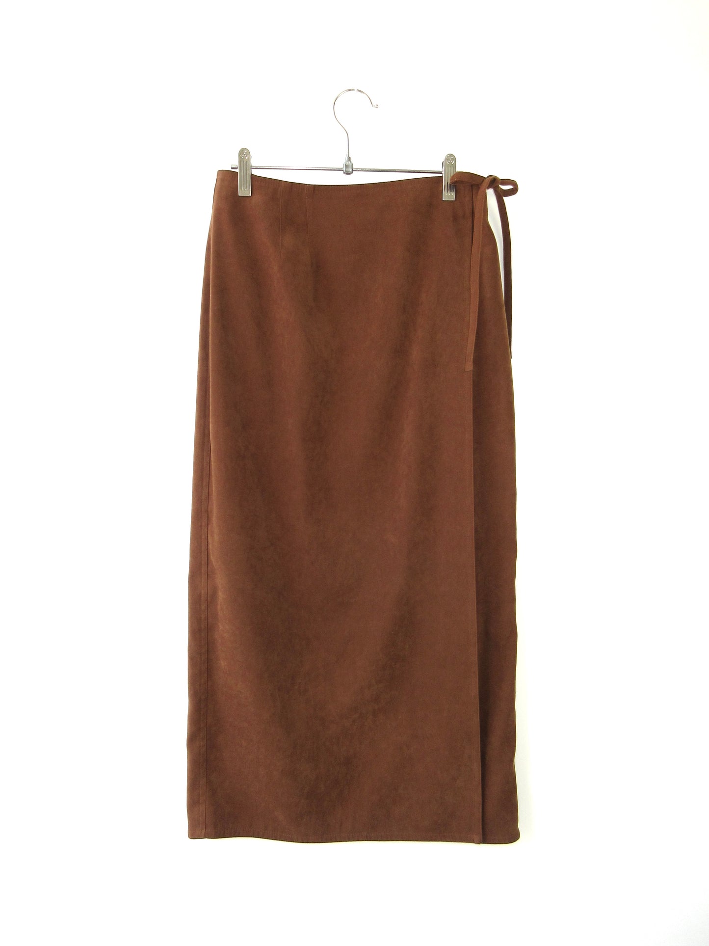 suede style wrap skirt