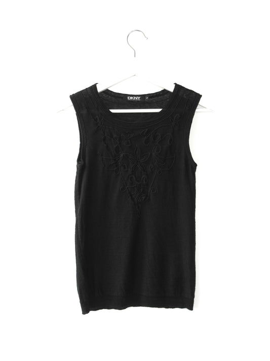 DKNY linen sleeveless top