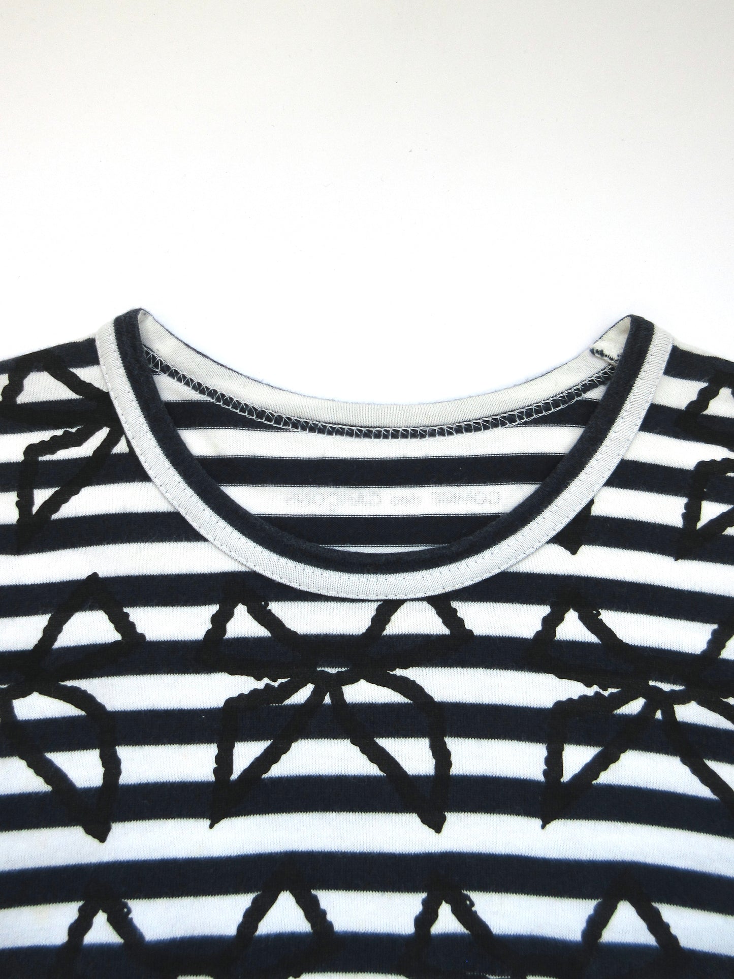 COMME des GARÇONS navy stripe ribbon top