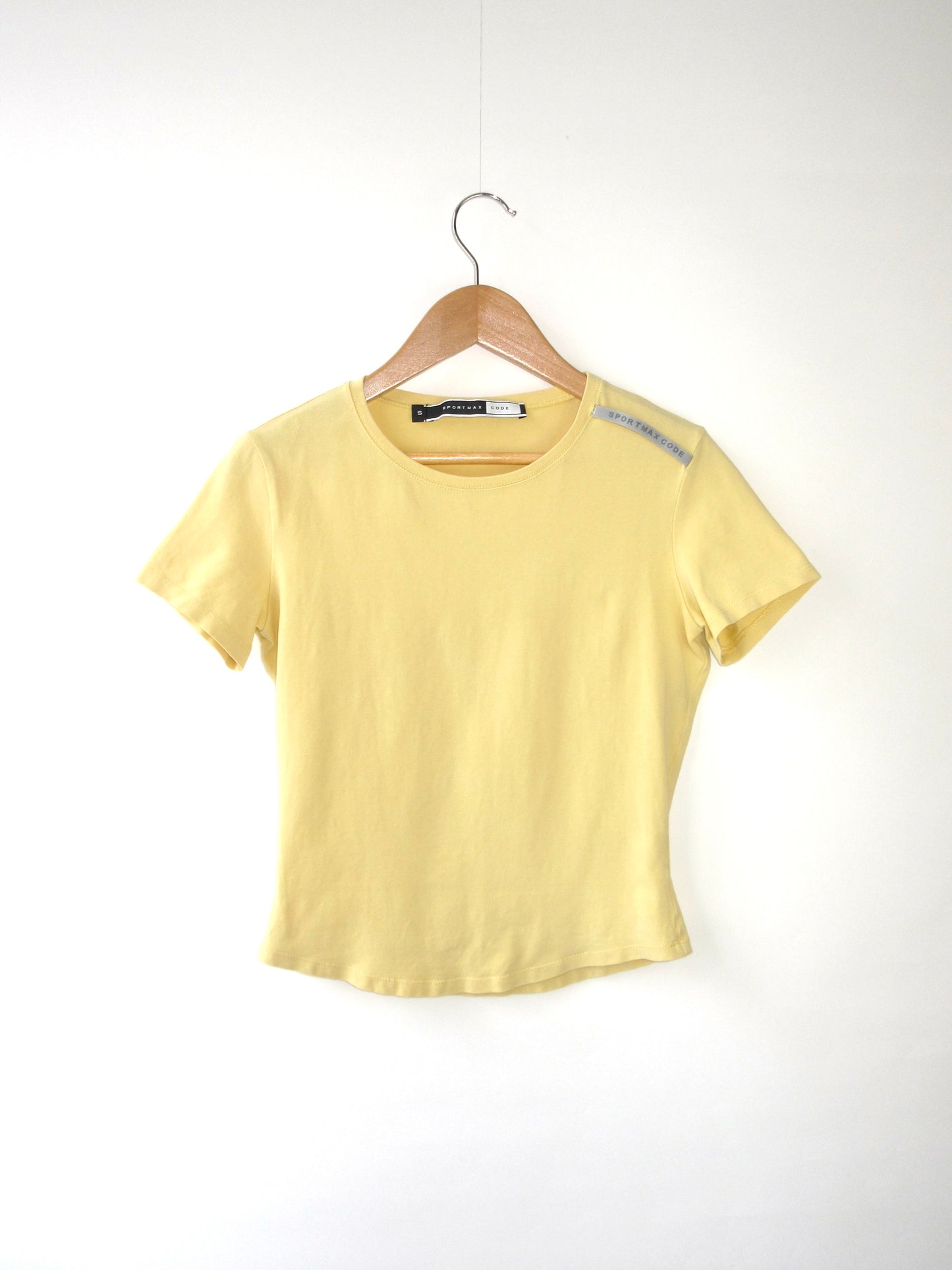 SPORTMAX yellow minimal t-shirt