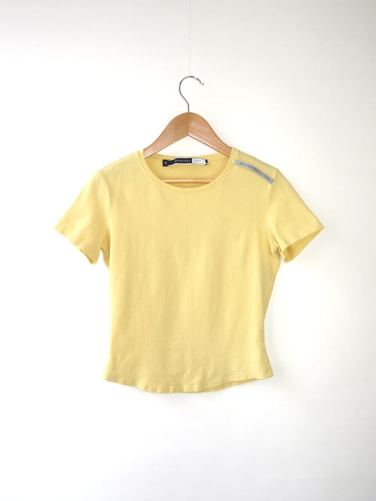 SPORTMAX yellow minimal t-shirt