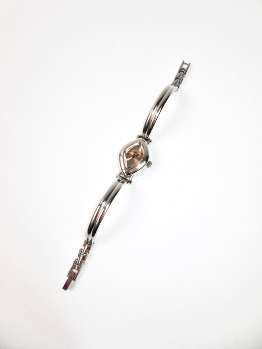coral diamond shaped watch