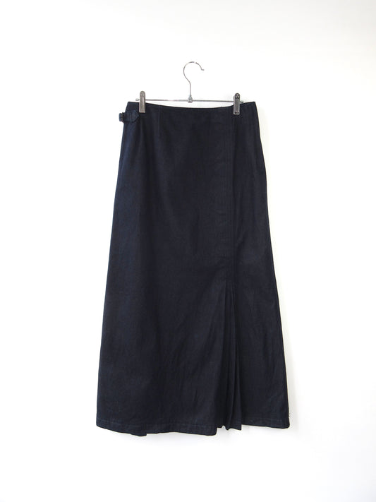 sunaokuwahara detailed denim skirt