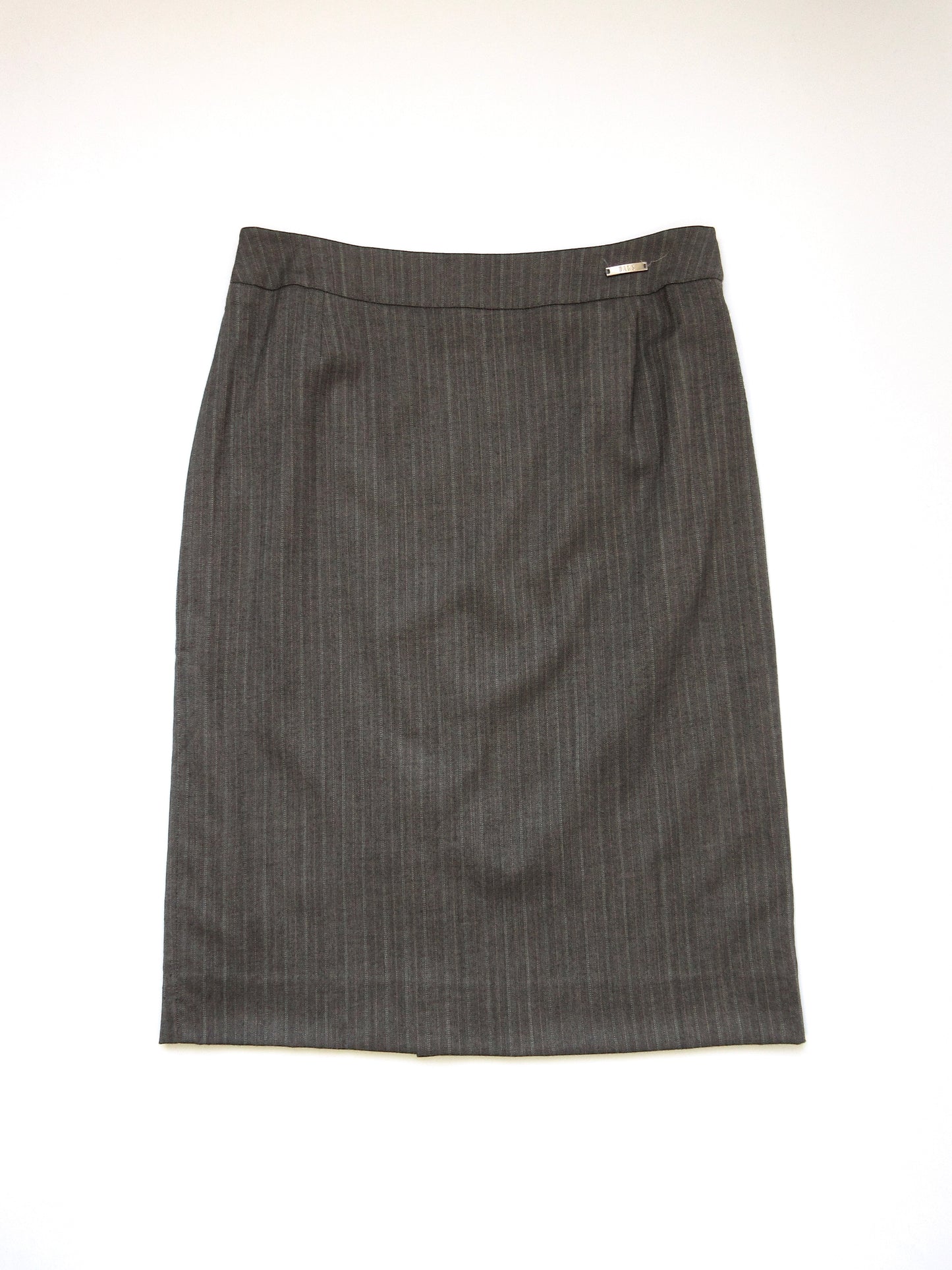 DAKS brown stripe skirt