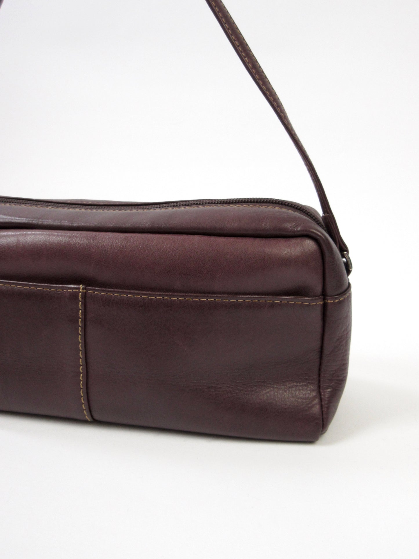 brown square shoulder bag