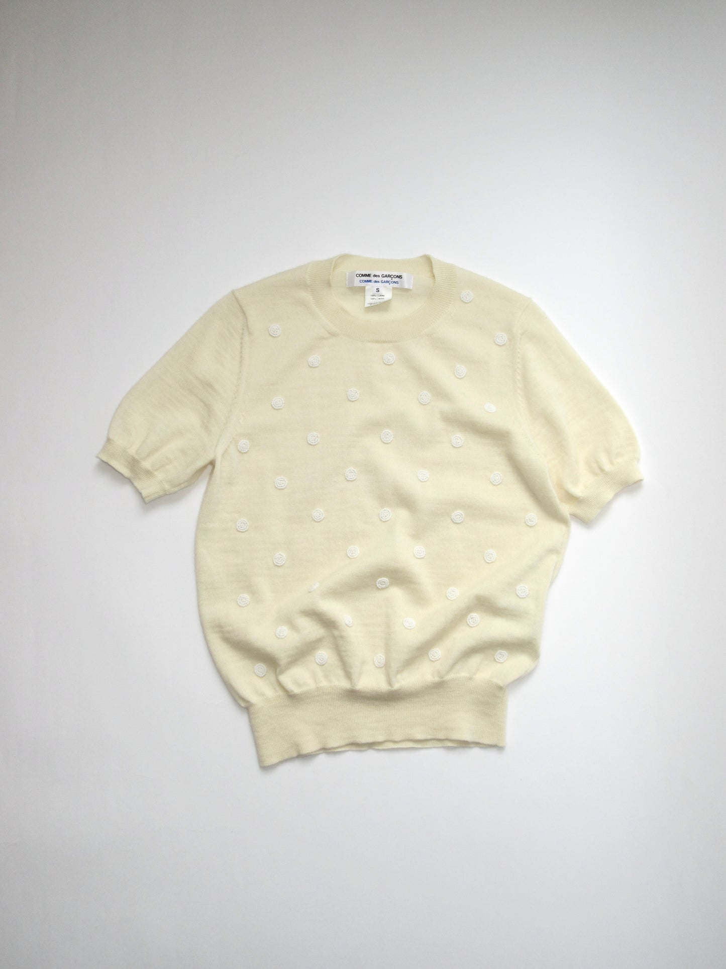 comme des garcons knit top