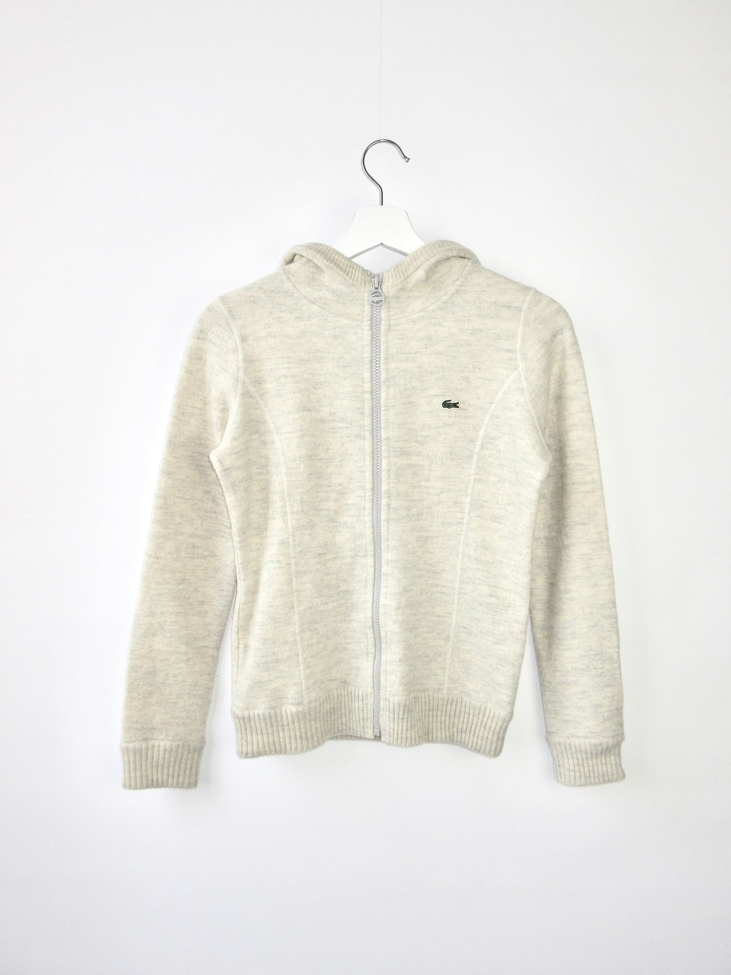 LACOSTE wool zip-up hoodie