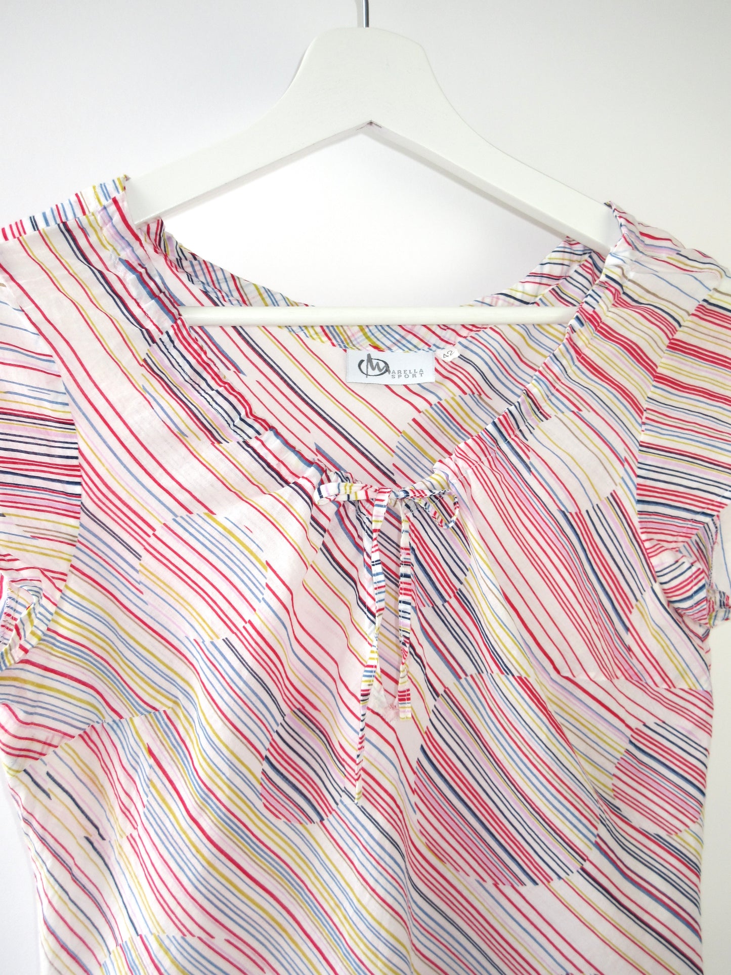 MARELLA colorful short sleeve blouse