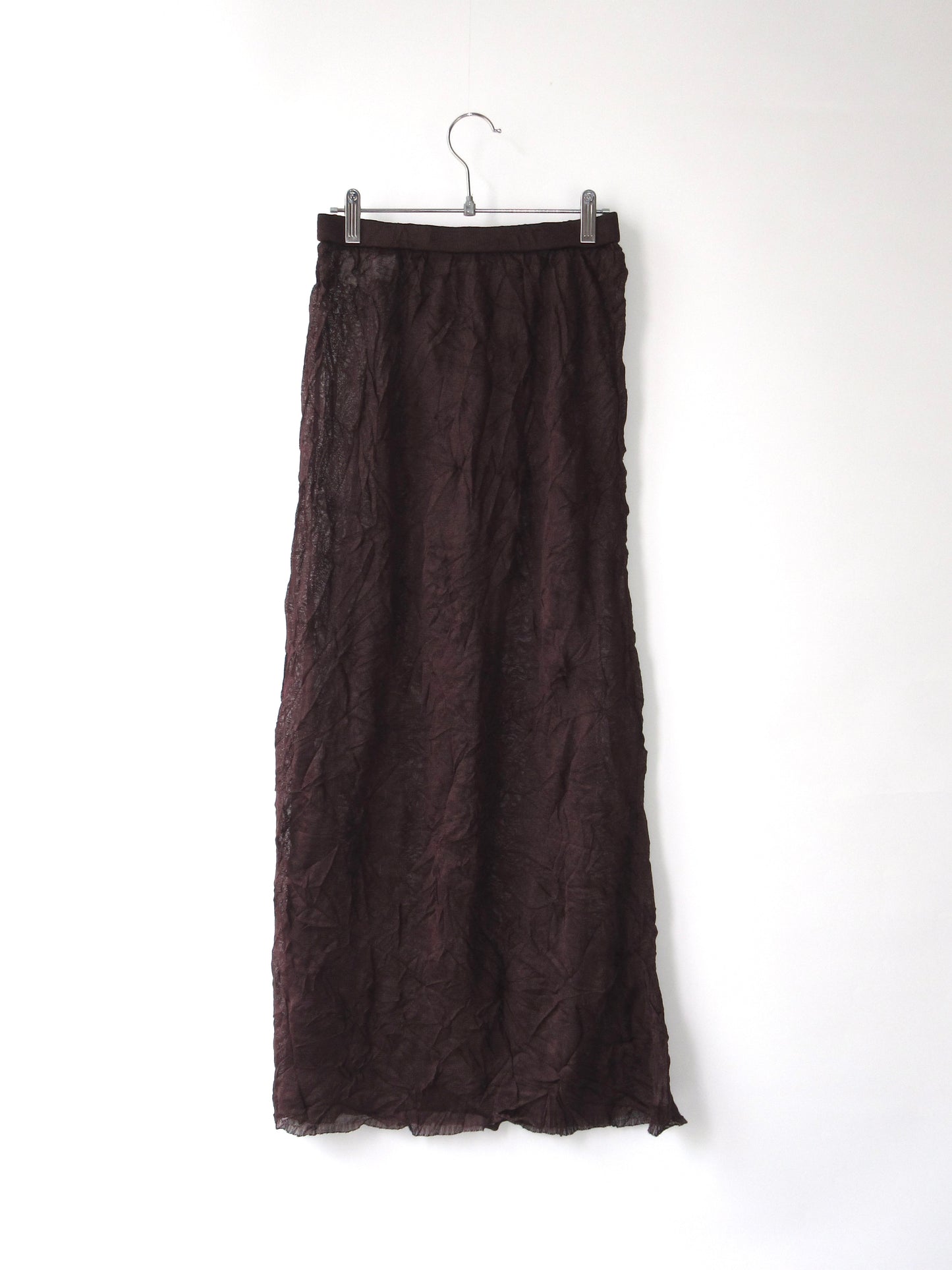 wrinkle long skirt