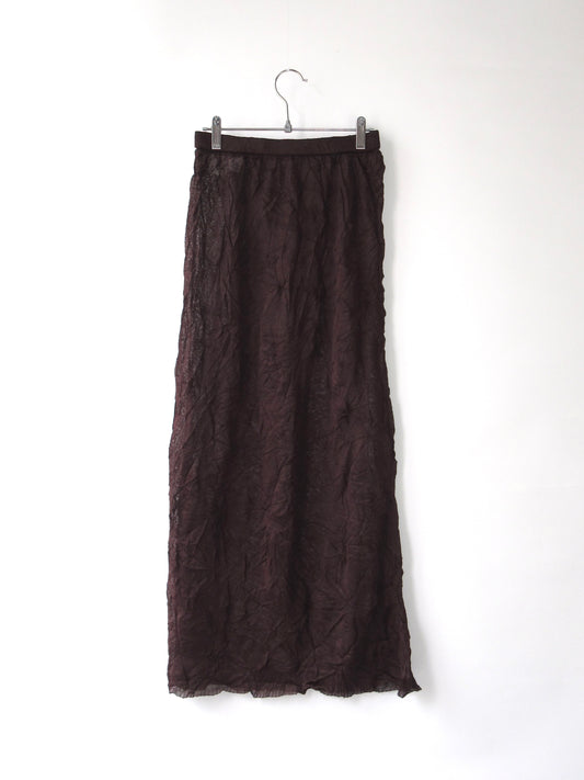 wrinkle long skirt