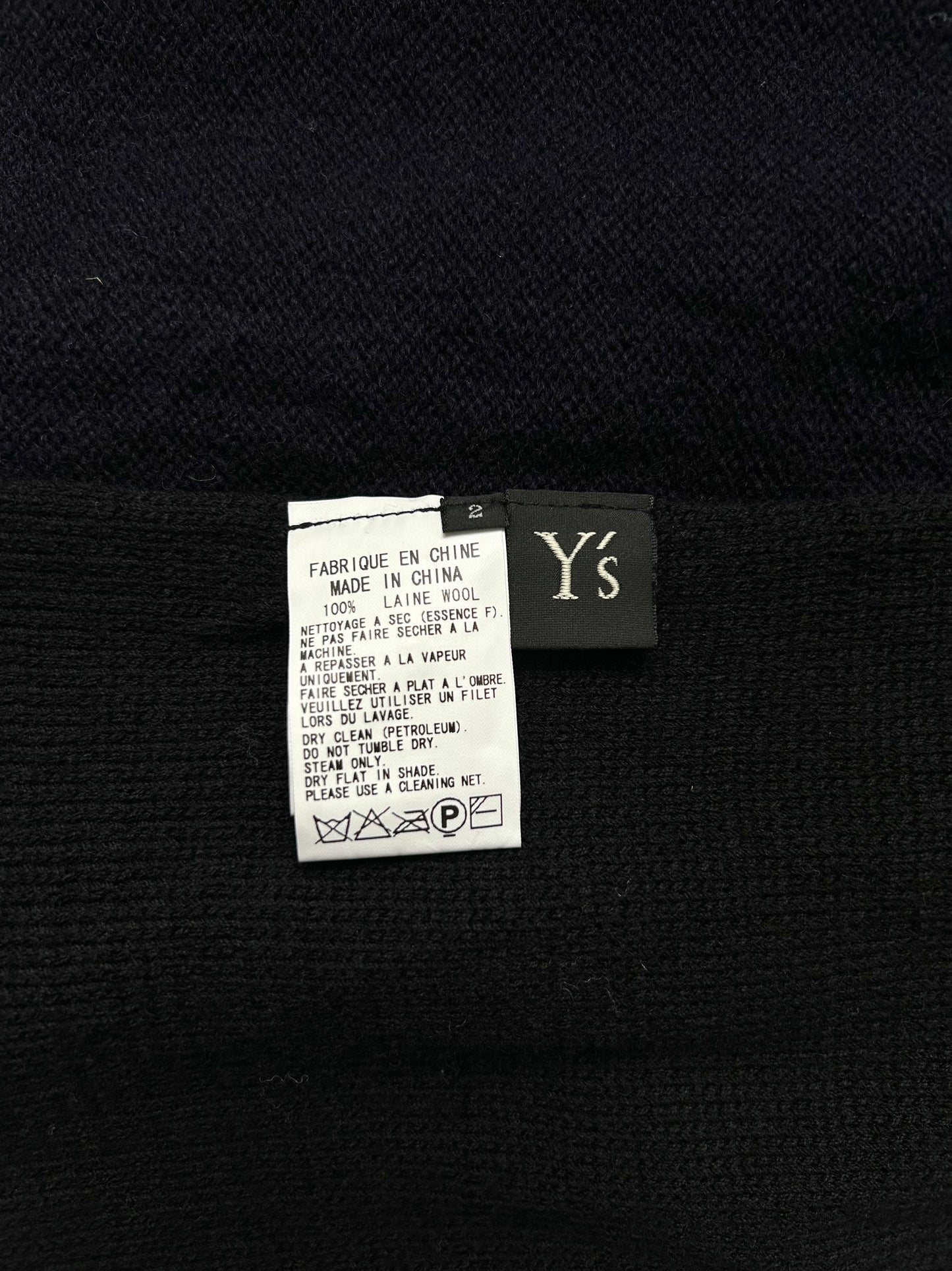 Y's COMPOSITION:SEE ATTACHED LABEL patchwork knit top