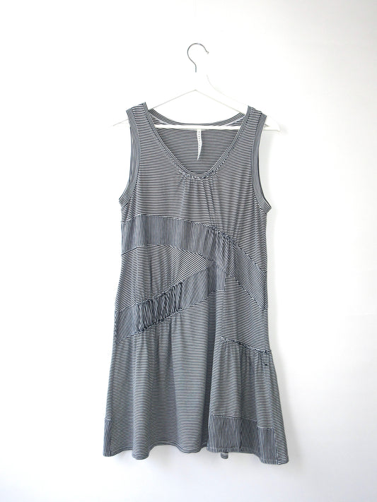sunaokuwahara stripe design tunic dress
