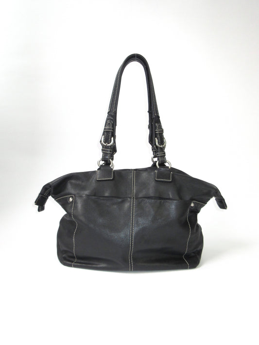 agnes b. leather tote bag